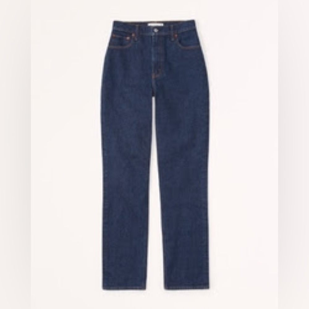 Abercrombie & Fitch Curve Love Straight Jeans